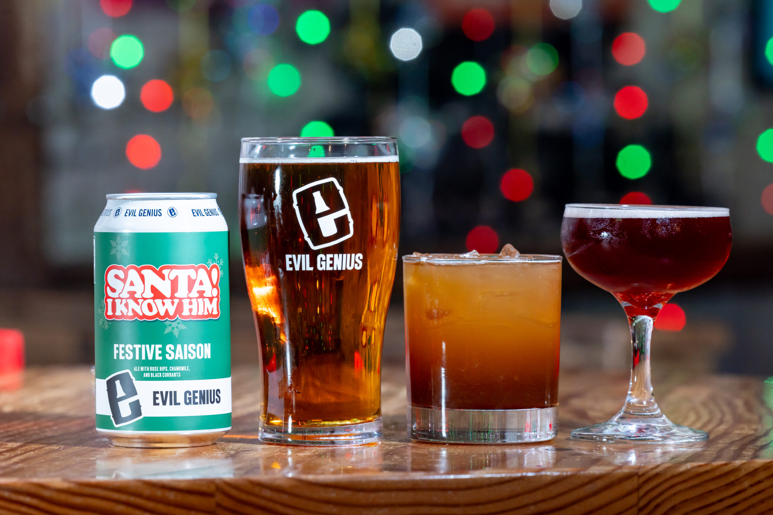 Christmas Bar in Philadelphia at Evil Genius Beer Company.