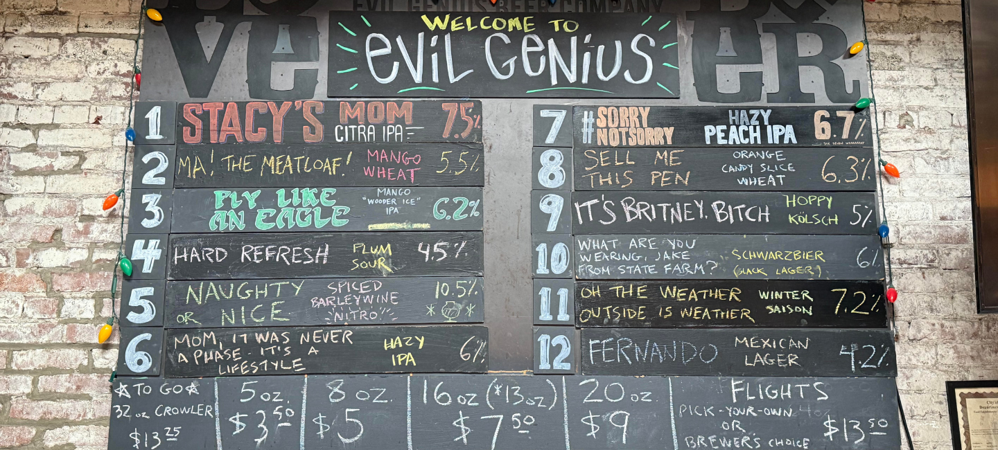 Evil Genius Taplist