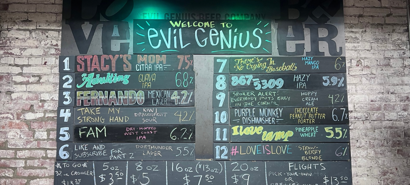 Evil Genius Taplist